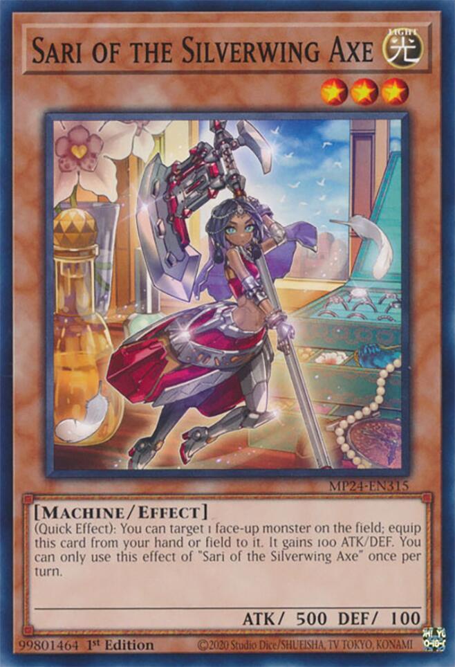 Sari of the Silverwing Axe MP24-EN315 card from 25th Anniversary Tin: Dueling Mirrors