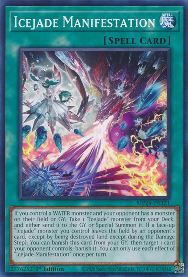 Icejade Manifestation MP24-EN321 card from 25th Anniversary Tin: Dueling Mirrors