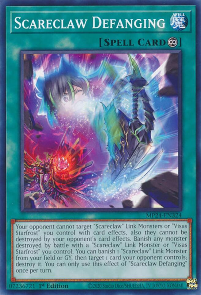 Scareclaw Defanging MP24-EN324 card from 25th Anniversary Tin: Dueling Mirrors