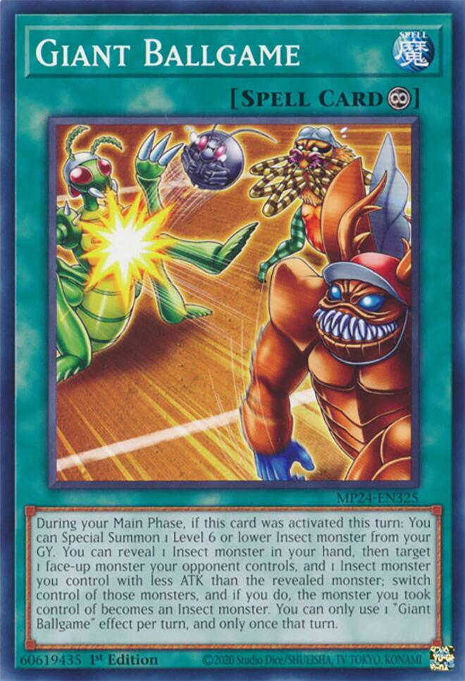 Giant Ballgame MP24-EN325 card from 25th Anniversary Tin: Dueling Mirrors