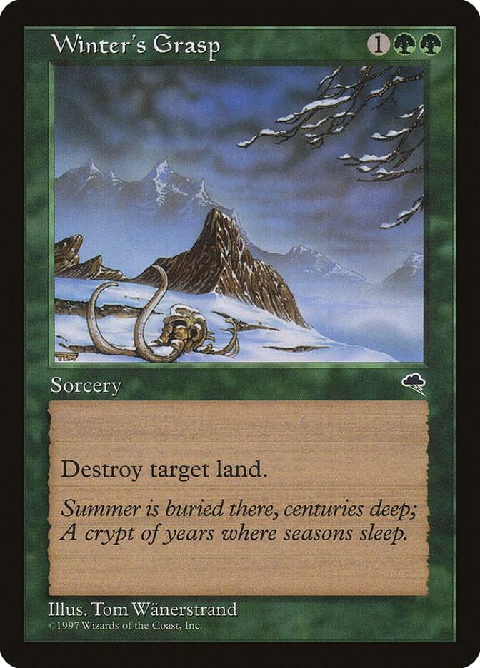 Winter's Grasp 265 card from Tempest
