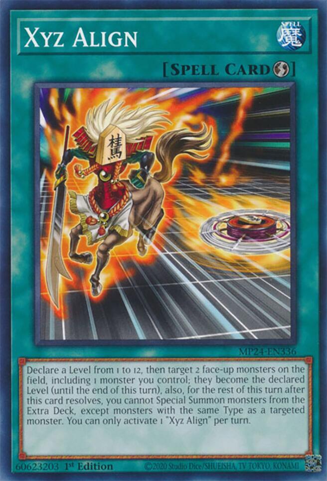 Xyz Align MP24-EN336 card from 25th Anniversary Tin: Dueling Mirrors