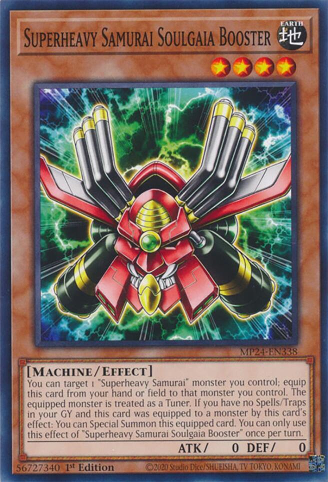 Superheavy Samurai Soulgaia Booster MP24-EN338 card from 25th Anniversary Tin: Dueling Mirrors