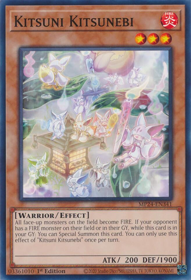 Kitsuni Kitsunebi MP24-EN341 card from 25th Anniversary Tin: Dueling Mirrors