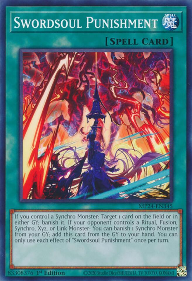 Swordsoul Punishment MP24-EN345 card from 25th Anniversary Tin: Dueling Mirrors