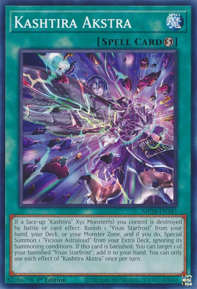 Kashtira Akstra MP24-EN347 card from 25th Anniversary Tin: Dueling Mirrors