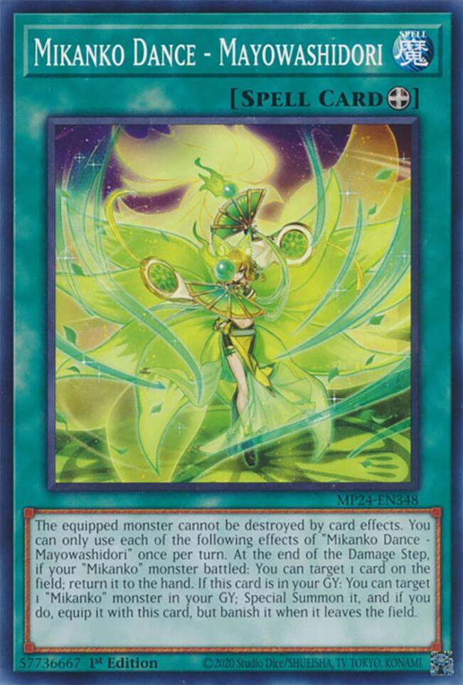 Mikanko Dance - Mayowashidori MP24-EN348 card from 25th Anniversary Tin: Dueling Mirrors