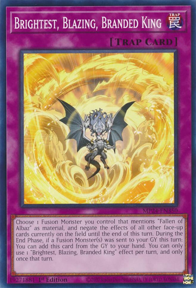 Brightest, Blazing, Branded King MP24-EN350 card from 25th Anniversary Tin: Dueling Mirrors