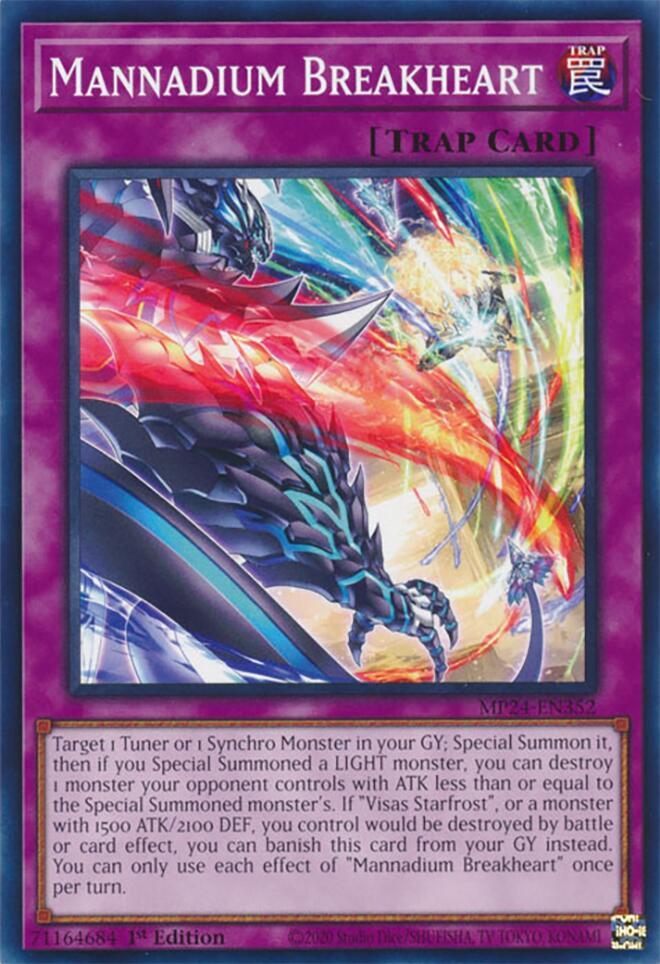 Mannadium Breakheart MP24-EN352 card from 25th Anniversary Tin: Dueling Mirrors