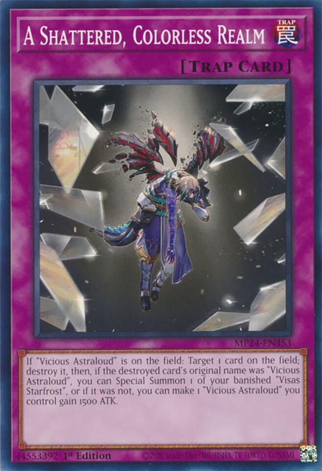 A Shattered, Colorless Realm MP24-EN353 card from 25th Anniversary Tin: Dueling Mirrors