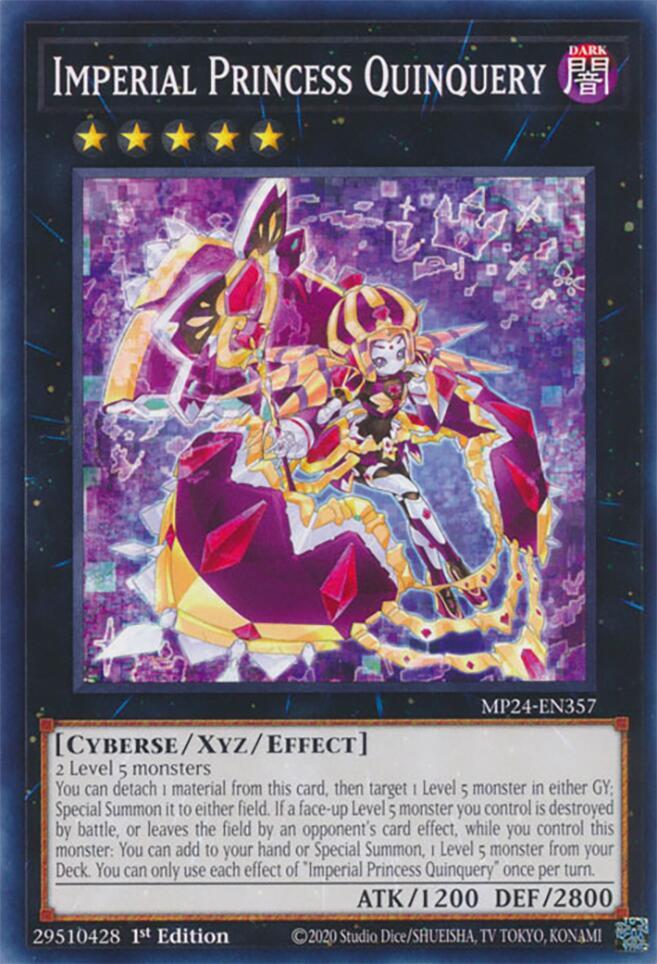 Imperial Princess Quinquery MP24-EN357 card from 25th Anniversary Tin: Dueling Mirrors