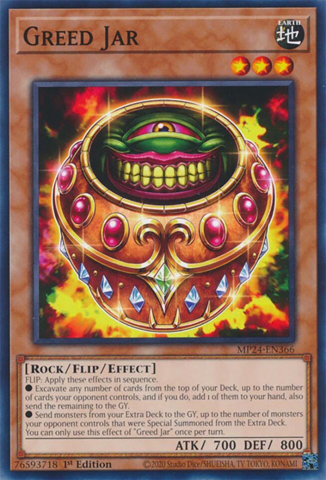Greed Jar MP24-EN366 card from 25th Anniversary Tin: Dueling Mirrors