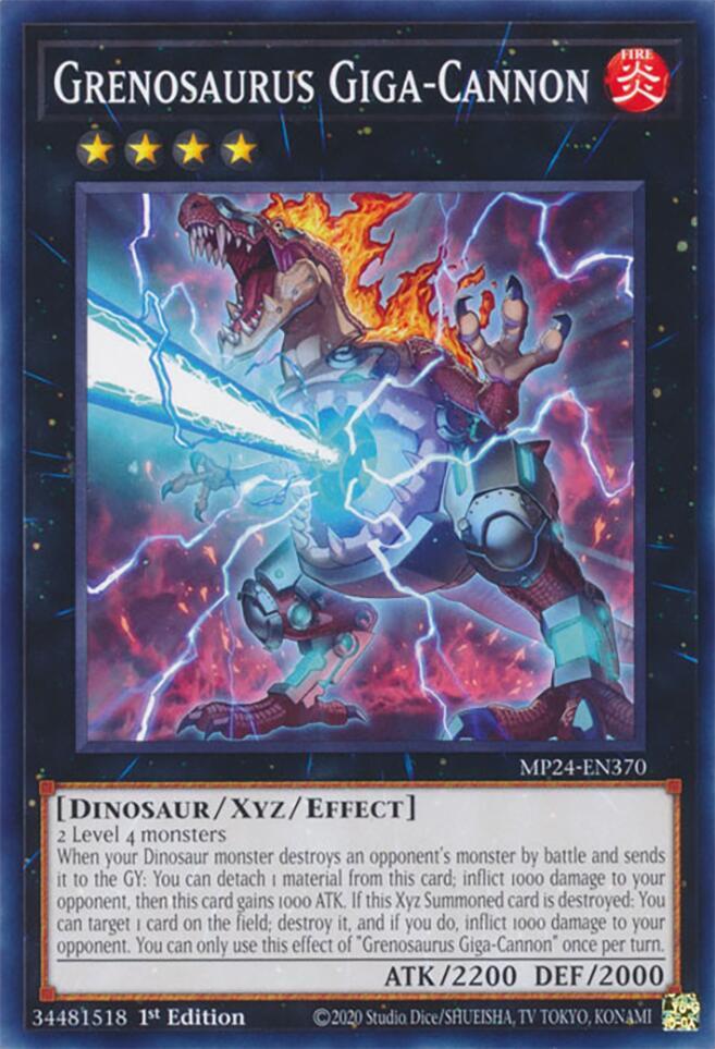 Grenosaurus Giga-Cannon MP24-EN370 card from 25th Anniversary Tin: Dueling Mirrors