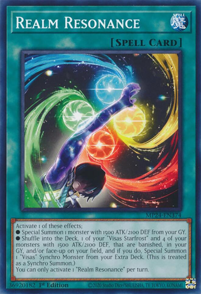 Realm Resonance MP24-EN374 card from 25th Anniversary Tin: Dueling Mirrors