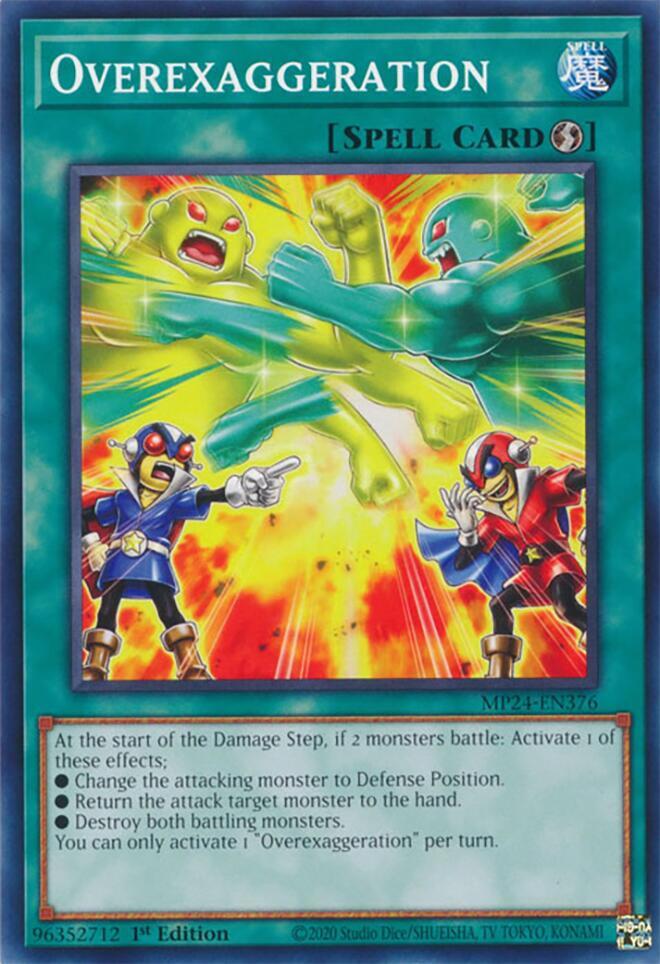 Overexaggeration MP24-EN376 card from 25th Anniversary Tin: Dueling Mirrors
