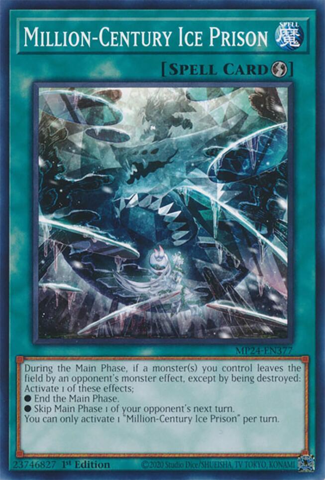 Million-Century Ice Prison MP24-EN377 card from 25th Anniversary Tin: Dueling Mirrors