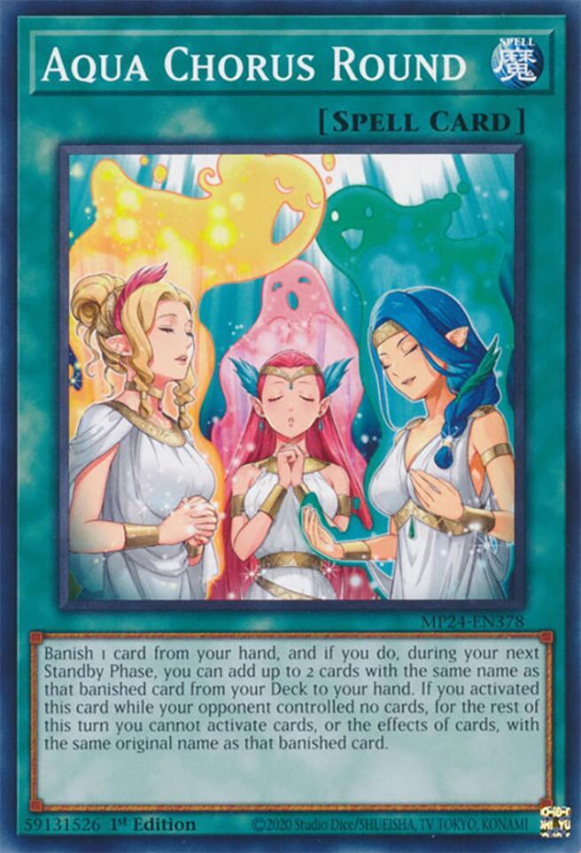 Aqua Chorus Round MP24-EN378 card from 25th Anniversary Tin: Dueling Mirrors