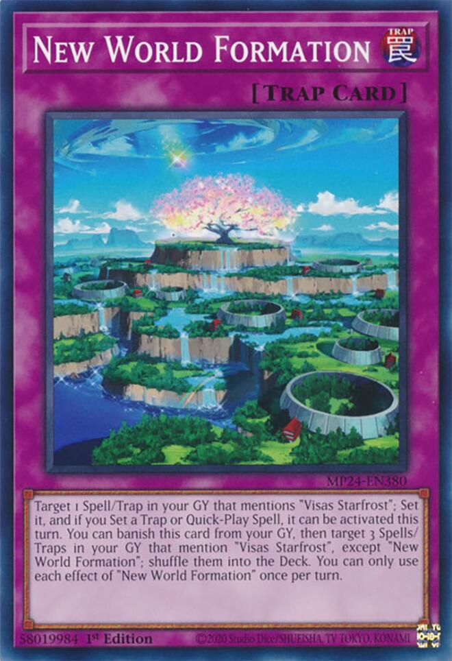 New World Formation MP24-EN380 card from 25th Anniversary Tin: Dueling Mirrors