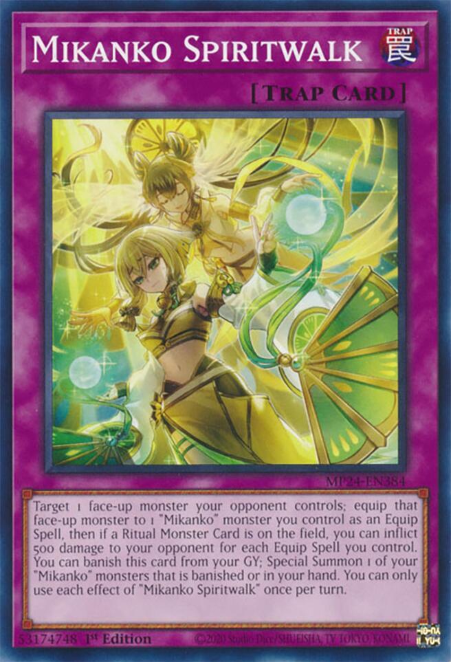 Mikanko Spiritwalk MP24-EN384 card from 25th Anniversary Tin: Dueling Mirrors