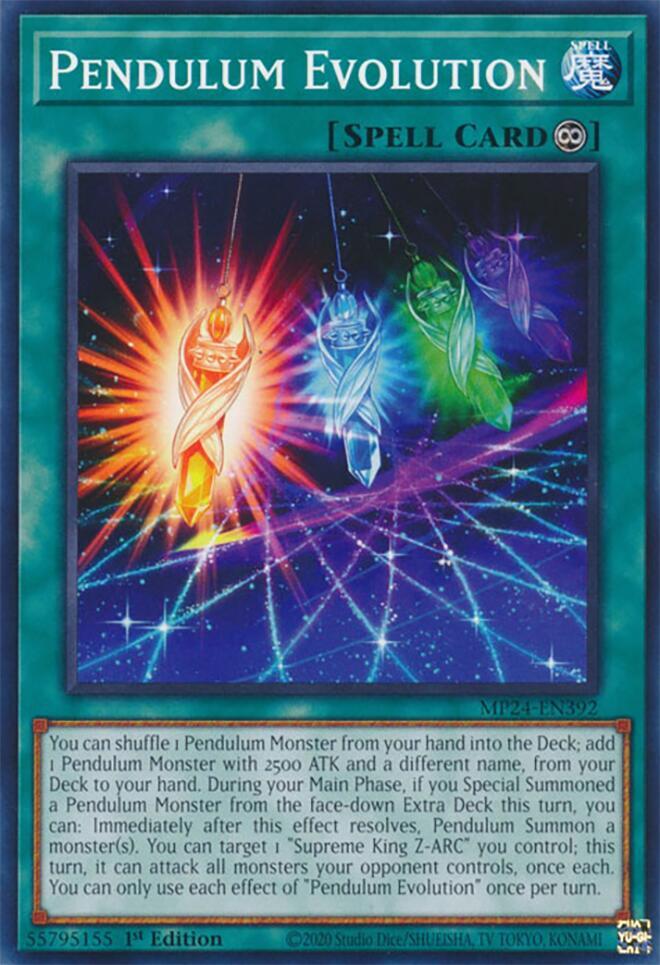 Pendulum Evolution MP24-EN392 card from 25th Anniversary Tin: Dueling Mirrors