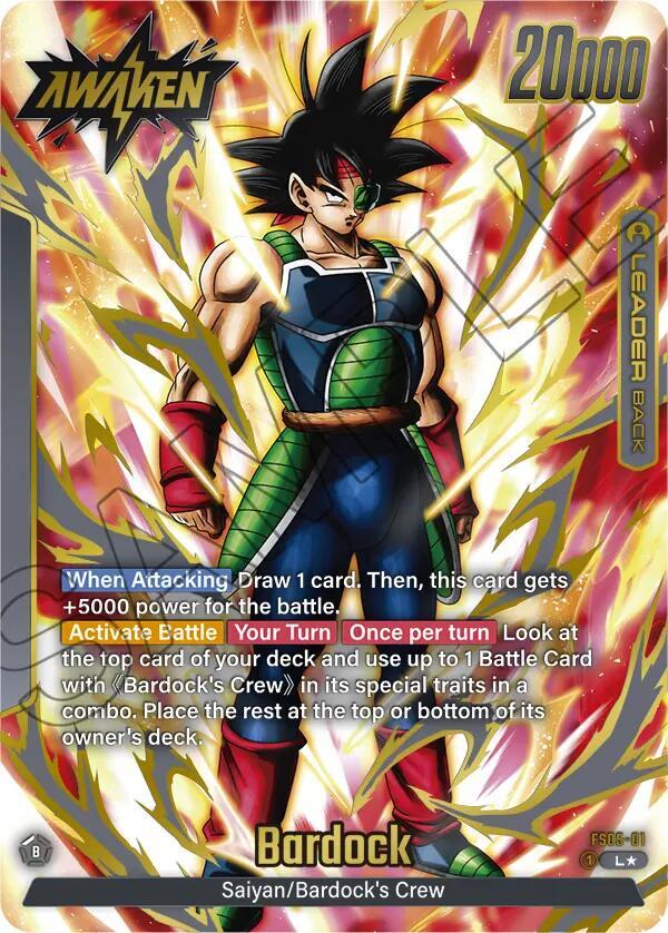 Bardock (Gold) FS05-01 card from Fusion World Promotion Cards and Packs