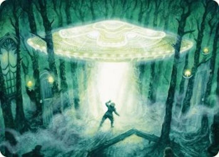 Unidentified Hovership Art Card 2 card from Art Series: Duskmourn: House of Horror