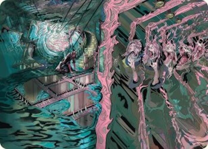Mirror Room // Fractured Realm Art Card 36 card from Art Series: Duskmourn: House of Horror