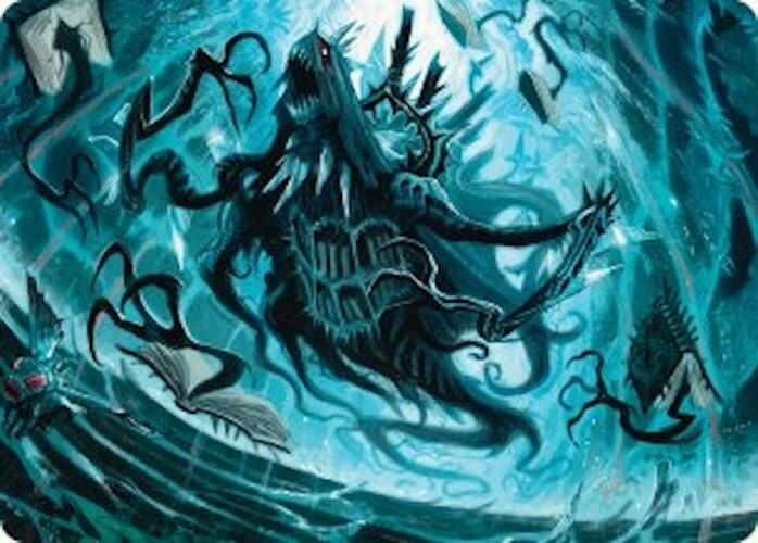Overlord of the Floodpits Art Card 4 card from Art Series: Duskmourn: House of Horror