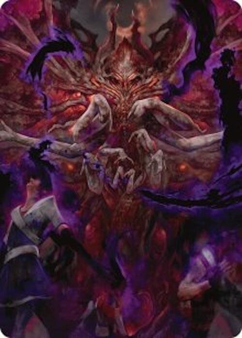 Damnation Art Card 53 card from Art Series: Duskmourn: House of Horror