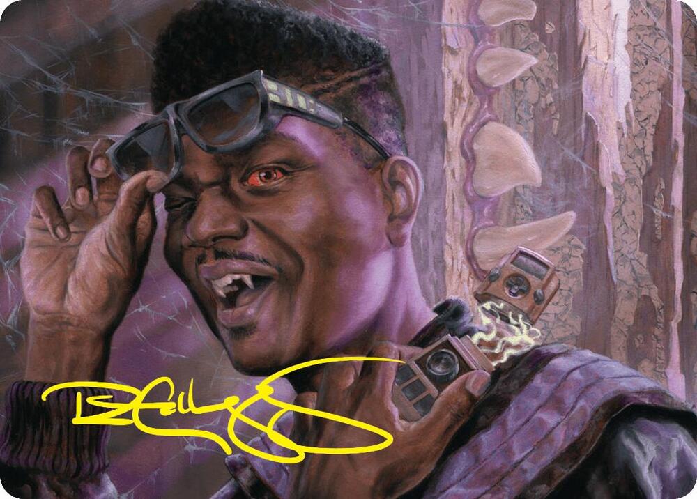 Dashing Bloodsucker Art Card (Gold-Stamped Signature) 6 card from Art Series: Duskmourn: House of Horror