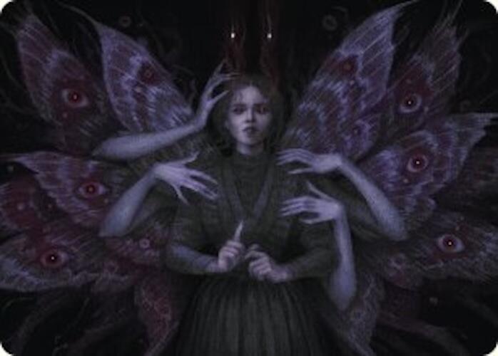 Demonic Counsel Art Card (7/54) card from Art Series: Duskmourn: House of Horror