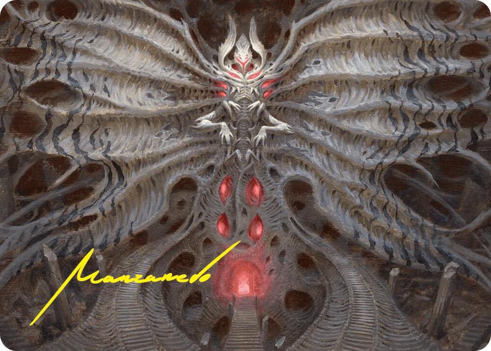 Valgavoth, Terror Eater Art Card (Gold-Stamped Signature) 10 card from Art Series: Duskmourn: House of Horror