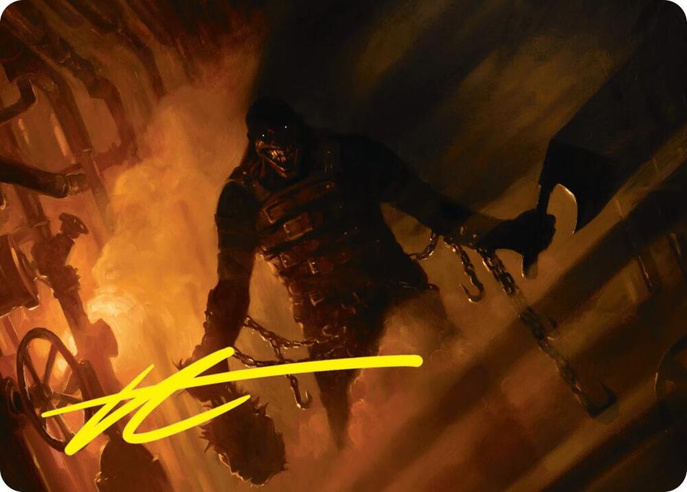 Boilerbilges Ripper Art Card (Gold-Stamped Signature) 12 card from Art Series: Duskmourn: House of Horror