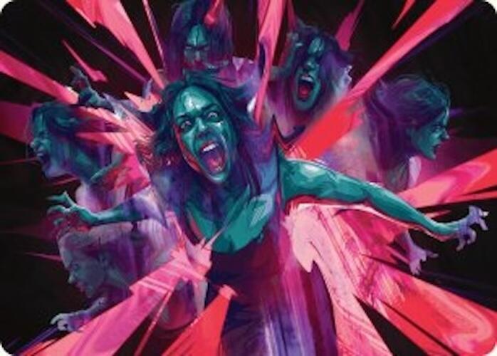 Waltz of Rage Art Card 35 card from Art Series: Duskmourn: House of Horror