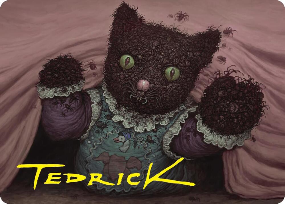 Twitching Doll Art Card (Gold-Stamped Signature) 48 card from Art Series: Duskmourn: House of Horror