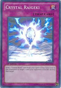 Crystal Raigeki RYMP-EN055 card from Ra Yellow Mega Pack
