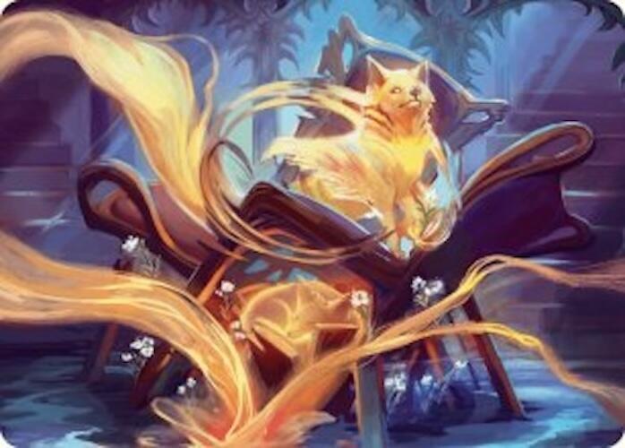 Inquisitive Glimmer Art Card 17 card from Art Series: Duskmourn: House of Horror