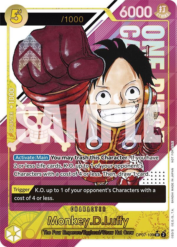 Monkey.D.Luffy (CS 2024 Event Pack) OP07-109 card from One Piece Promotion Cards