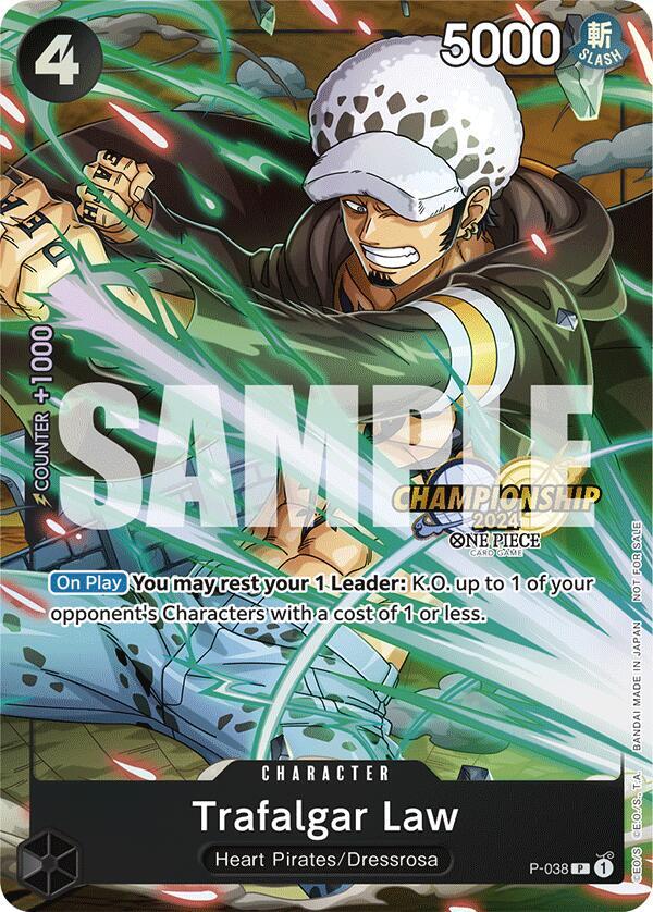 Trafalgar Law (CS 2024 Event Pack) P-038 card from One Piece Promotion Cards