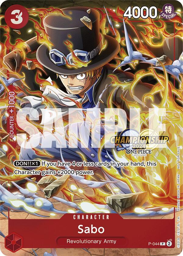 Sabo (CS 2024 Event Pack) P-044 card from One Piece Promotion Cards