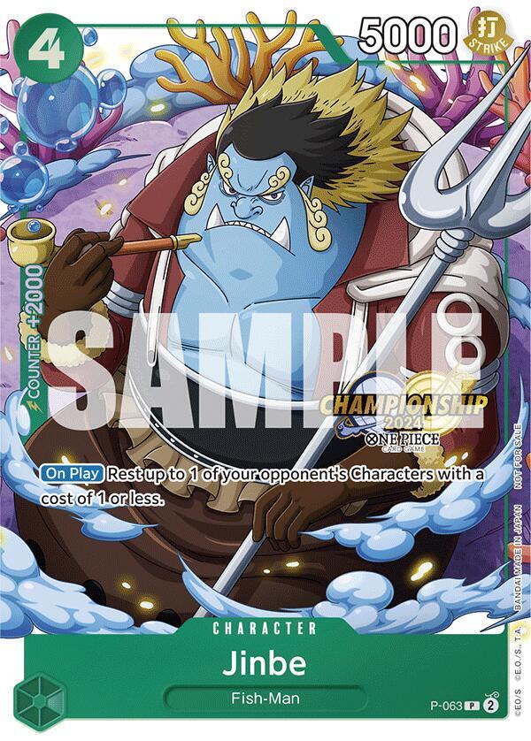 Jinbe (CS 2024 Event Pack) P-063 card from One Piece Promotion Cards