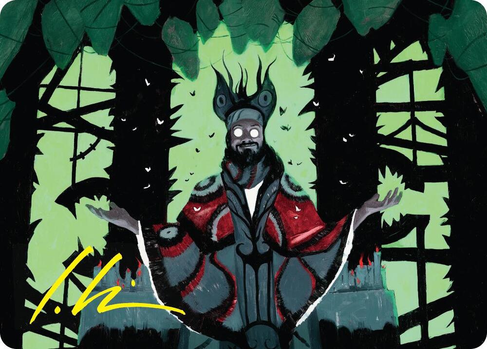 Victor, Valgavoth's Seneschal Art Card (23/54) (Gold-Stamped Signature) card from Art Series: Duskmourn: House of Horror
