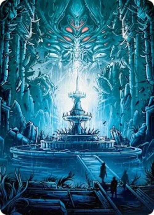 Island Art Card 28 card from Art Series: Duskmourn: House of Horror