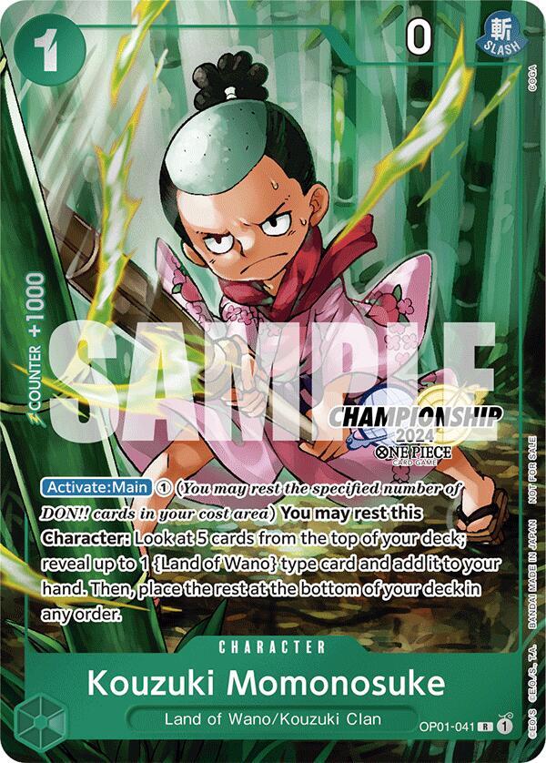 Kouzuki Momonosuke (CS 2024 Celebration Pack) OP01-041 card from One Piece Promotion Cards