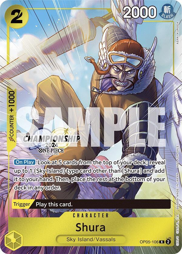 Shura (CS 2024 Celebration Pack) OP05-106 card from One Piece Promotion Cards