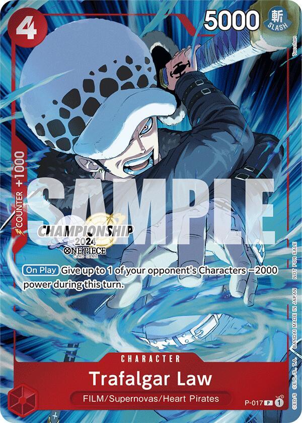 Trafalgar Law (CS 2024 Celebration Pack) P-017 card from One Piece Promotion Cards