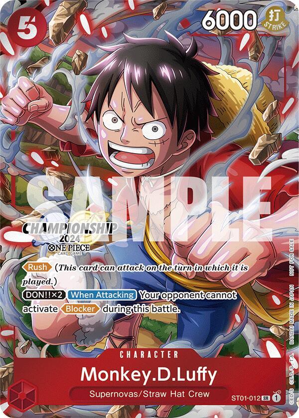 Monkey.D.Luffy (CS 2024 Celebration Pack) ST01-012 card from One Piece Promotion Cards