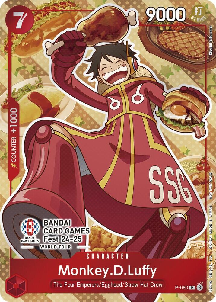 Monkey.D.Luffy (Bandai Card Games Fest 24-25) P-080 card from One Piece Promotion Cards