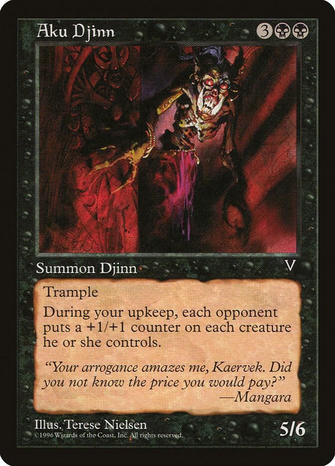 Aku Djinn card from Visions