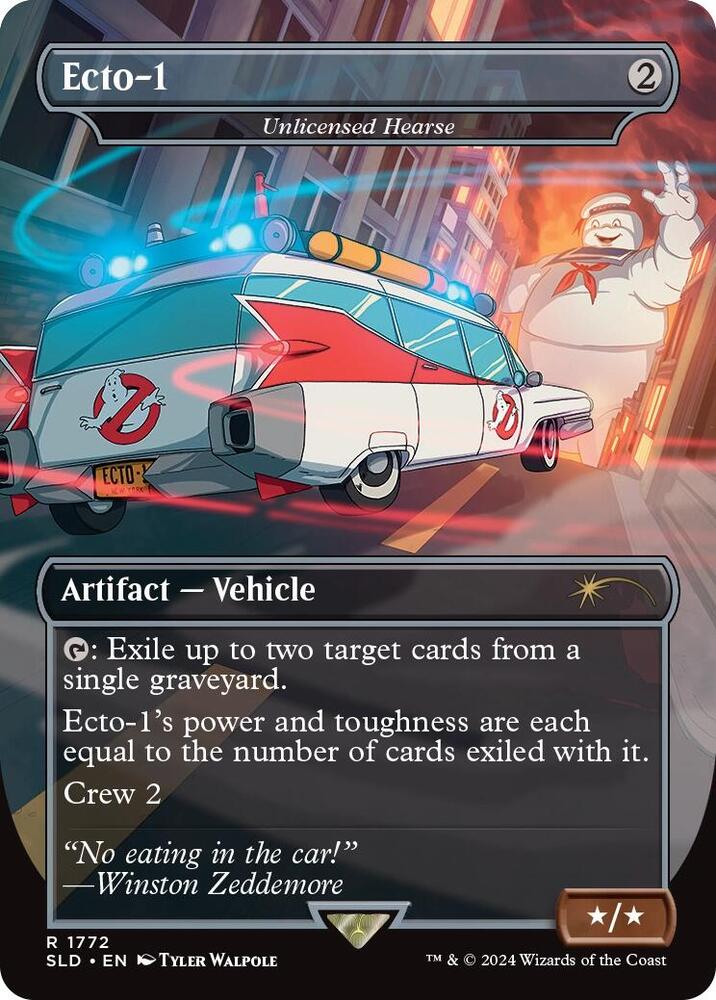 Ecto-1 - Unlicensed Hearse 1772 card from Secret Lair Drop Series